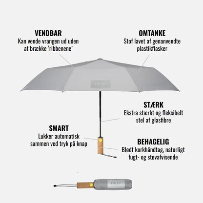 Grå paraply fra DRIP Denmark